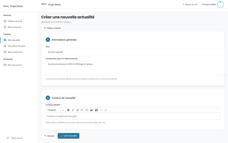 Actualités membres Tissely
