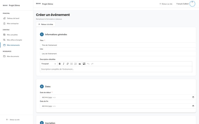 Publication événements membres
