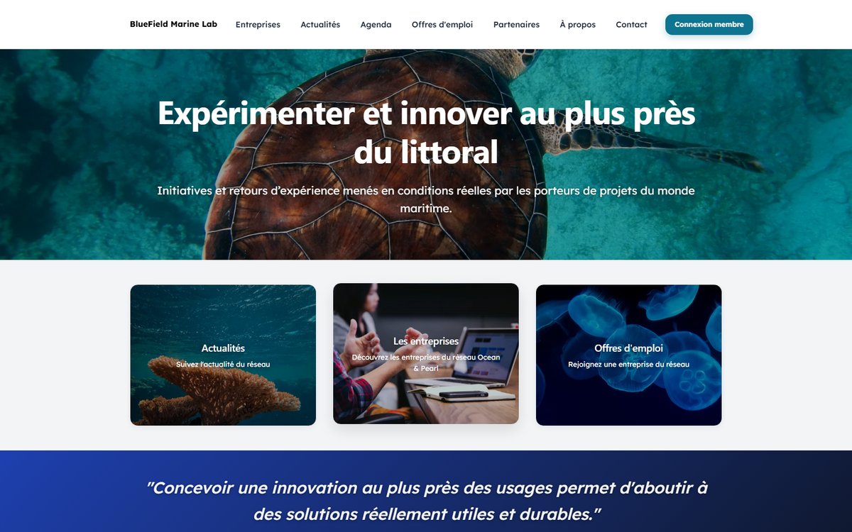 Exemple de plateforme pour réseau d'entreprises
