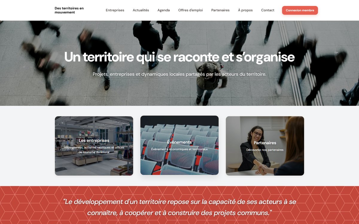 Exemple de plateforme Tissely pour un territoire